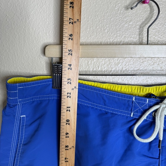 Polo Ralph Lauren Swim Trunks Men’s 3XB Blue Yellow Logo Drawstring Board Shorts - Picture 4 of 8